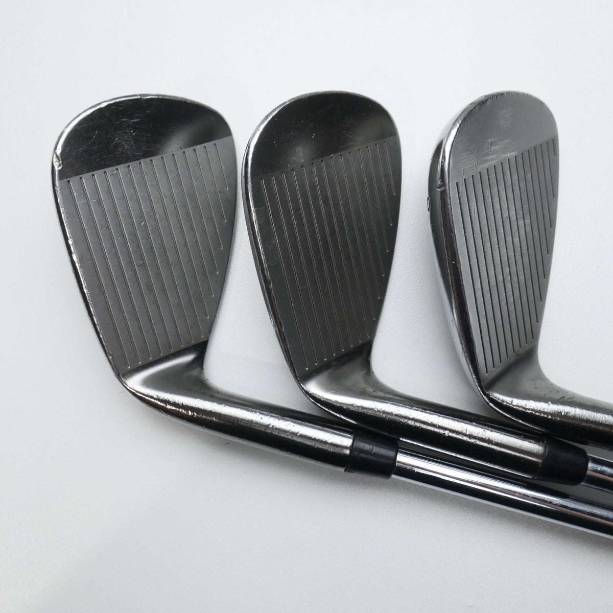 Used TaylorMade RAC TP MB Smoke Iron Set / 4 - PW / Stiff Flex