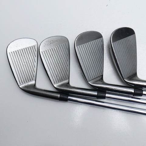 Used TaylorMade RAC TP MB Smoke Iron Set / 4 - PW / Stiff Flex