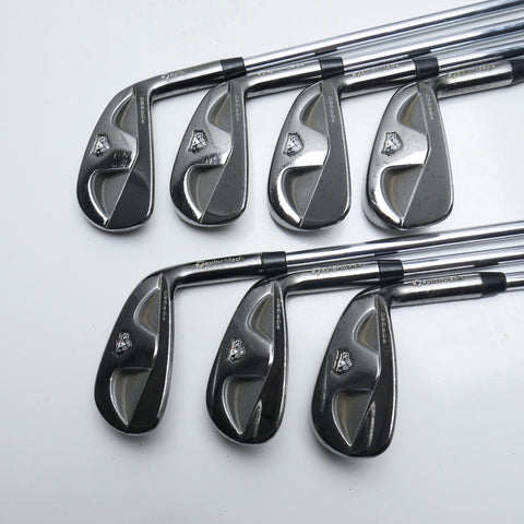Used TaylorMade RAC TP MB Smoke Iron Set / 4 - PW / Stiff Flex