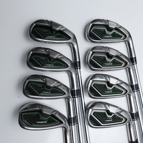 Used TaylorMade RBZ Iron Set / 4 - PW + AW / Regular Flex