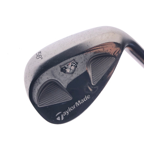 Used TaylorMade Rac TP Z Groove Black Lob Wedge / 58.0 Degrees / Wedge Flex