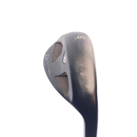 Used TaylorMade Rac TP Z Groove Black Lob Wedge / 58.0 Degrees / Wedge Flex