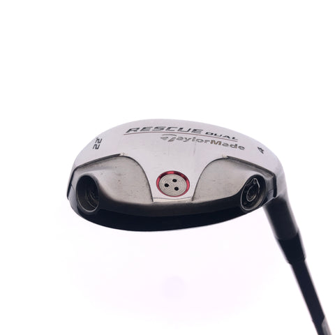 Used TaylorMade Rescue Dual TP 4 Hybrid / 22 Degrees / Stiff Flex