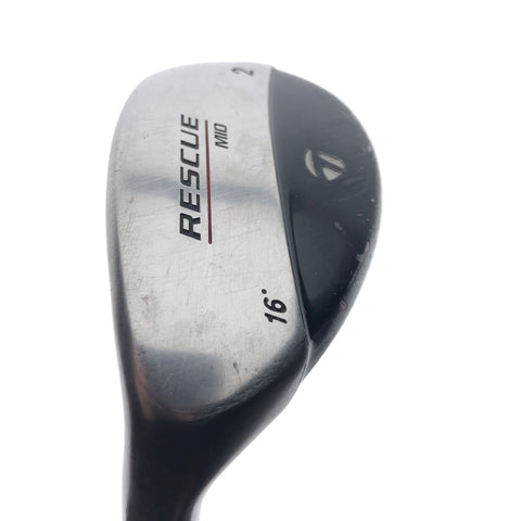 Used TaylorMade Rescue Mid 2 Hybrid / 16 Degrees / Regular Flex / Left-Handed