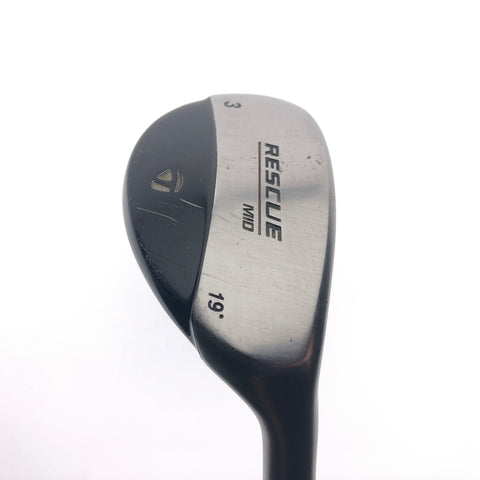 Used TaylorMade Rescue Mid 3 Hybrid / 19 Degrees / Stiff Flex