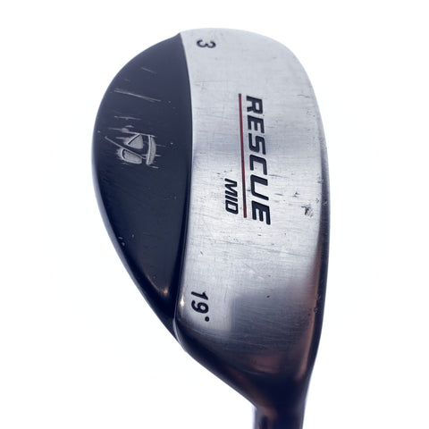 Used TaylorMade Rescue Mid 3 Hybrid / 19.0 Degrees / Regular Flex