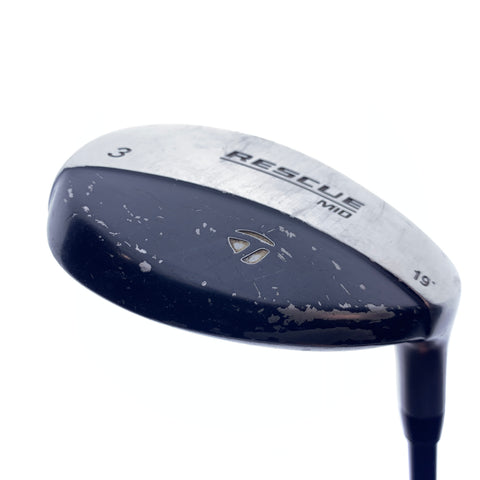 Used TaylorMade Rescue Mid 3 Hybrid / 19.0 Degrees / Stiff Flex
