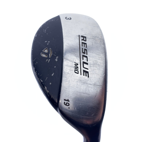 Used TaylorMade Rescue Mid 3 Hybrid / 19.0 Degrees / Stiff Flex