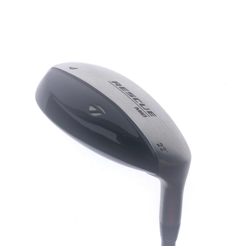 Used TaylorMade Rescue Mid 4 Hybrid / 22 Degrees / Regular Flex