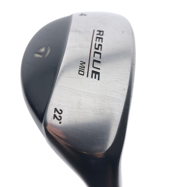 Used TaylorMade Rescue Mid 4 Hybrid / 22 Degrees / Regular Flex