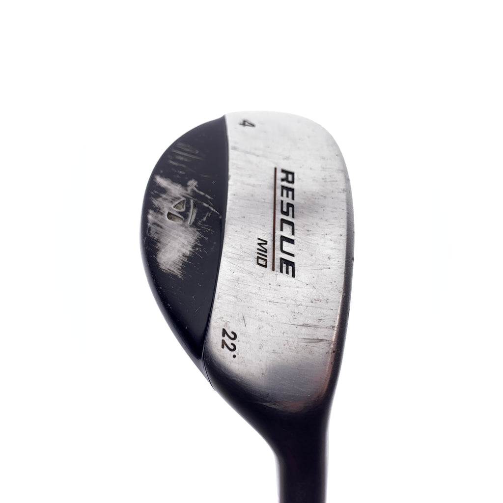 Used TaylorMade Rescue Mid 4 Hybrid / 22 Degrees / Stiff Flex