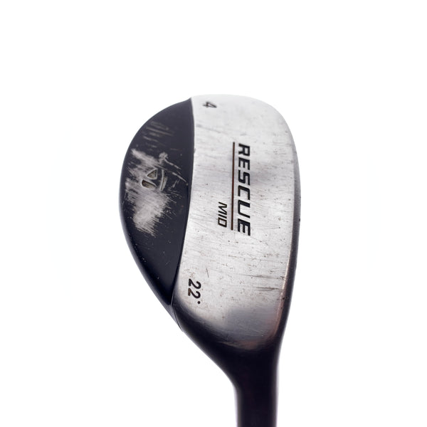 Used TaylorMade Rescue Mid 4 Hybrid / 22 Degrees / Stiff Flex