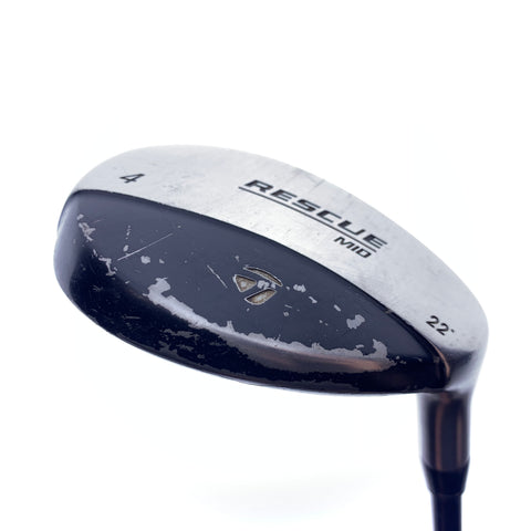 Used TaylorMade Rescue Mid 4 Hybrid / 22.0 Degrees / Regular Flex