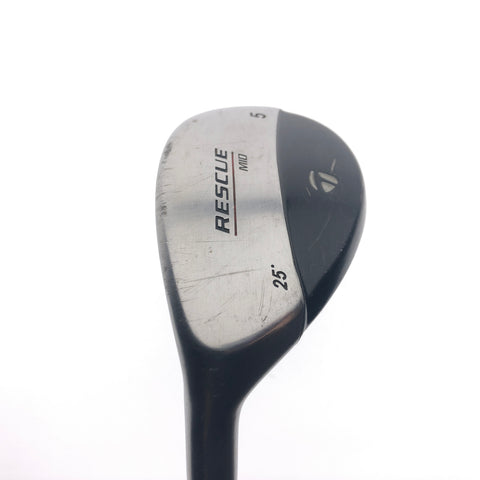 Used TaylorMade Rescue Mid 5 Hybrid / 25 Degrees / Regular Flex / Left-Handed