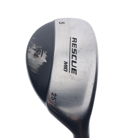 Used TaylorMade Rescue Mid 5 Hybrid / 25.0 Degrees / Regular Flex