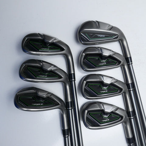 Used TaylorMade RocketBladez Iron Set / 5 - SW / A Flex