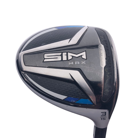 Used TaylorMade SIM Max 3 Fairway Wood / 15 Degrees / Regular Flex