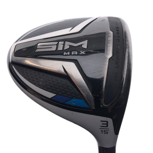 Used TaylorMade SIM Max 3 Fairway Wood / 15 Degrees / Regular Flex