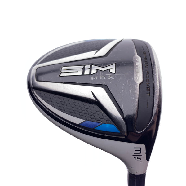 Used TaylorMade SIM Max 3 Fairway Wood / 15 Degrees / Stiff Flex