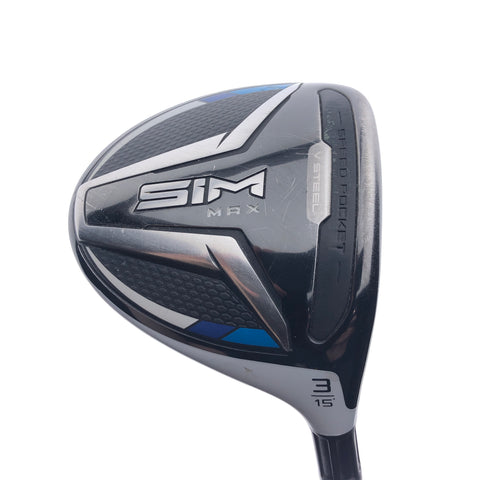 Used TaylorMade SIM Max 3 Fairway Wood / 15 Degrees / Stiff Flex