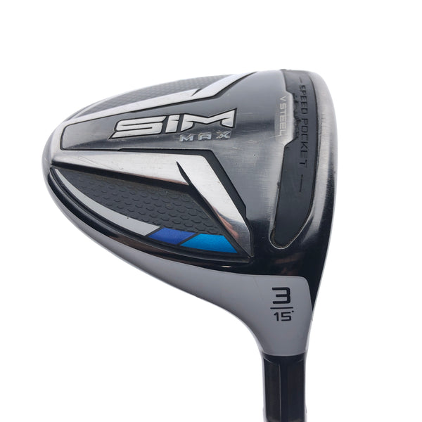 Used TaylorMade SIM Max 3 Fairway Wood / 15 Degrees