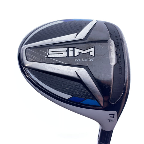 Used TaylorMade SIM Max 3 Fairway Wood / 15.0 Degrees / Regular Flex