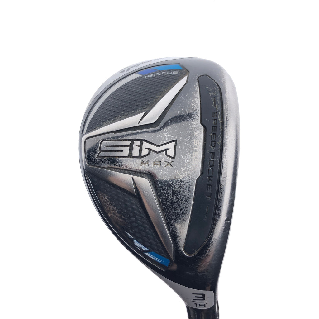 Used TaylorMade SIM Max 3 Hybrid / 19 Degrees / Regular Flex