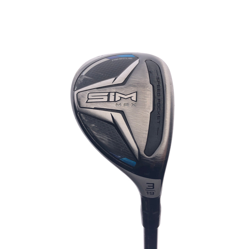 Used TaylorMade SIM Max 3 Hybrid / 19 Degrees / Stiff Flex