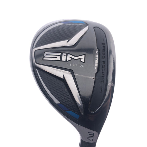 Used TaylorMade SIM Max 3 Hybrid / 19 Degrees / Stiff Flex