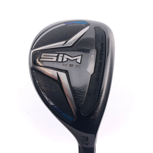 Used TaylorMade SIM Max 3 Hybrid / 19 Degrees / Stiff Flex