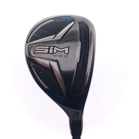Used TaylorMade SIM Max 3 Hybrid / 19 Degrees / Stiff Flex