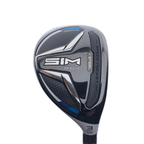 Used TaylorMade SIM Max 3 Hybrid / 19.0 Degrees / TX Flex