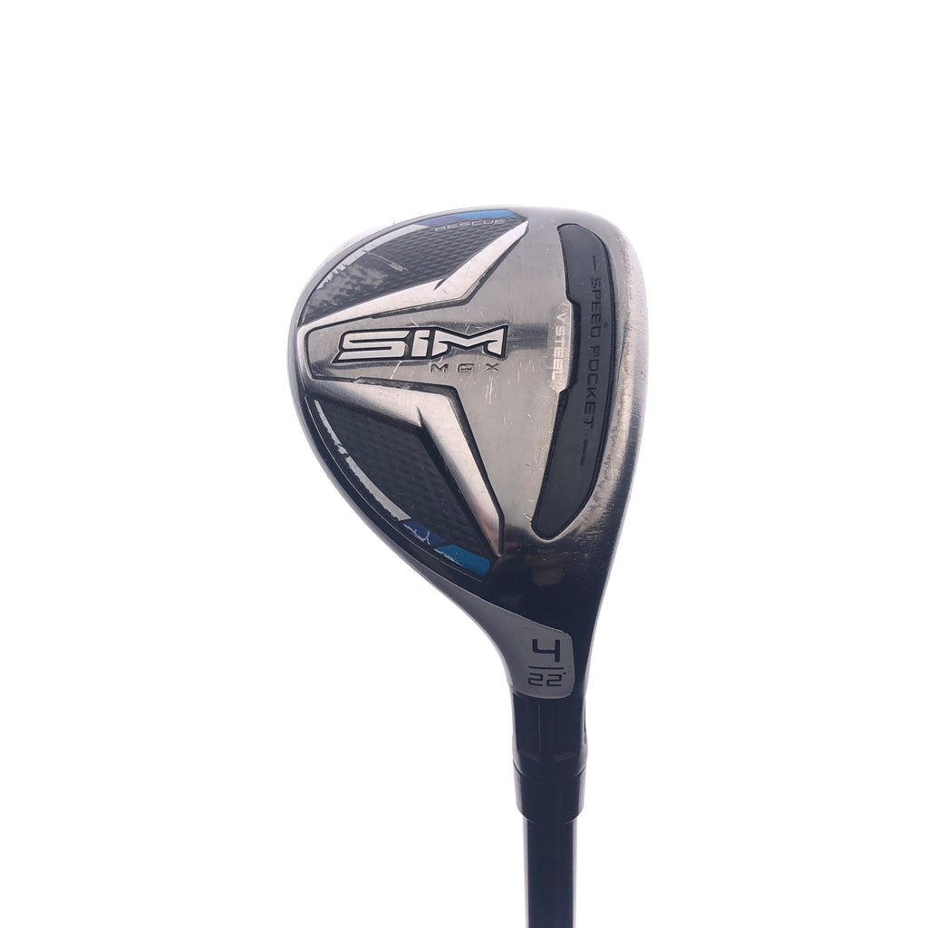 Used TaylorMade SIM Max 4 Hybrid / 22 Degrees / Regular Flex