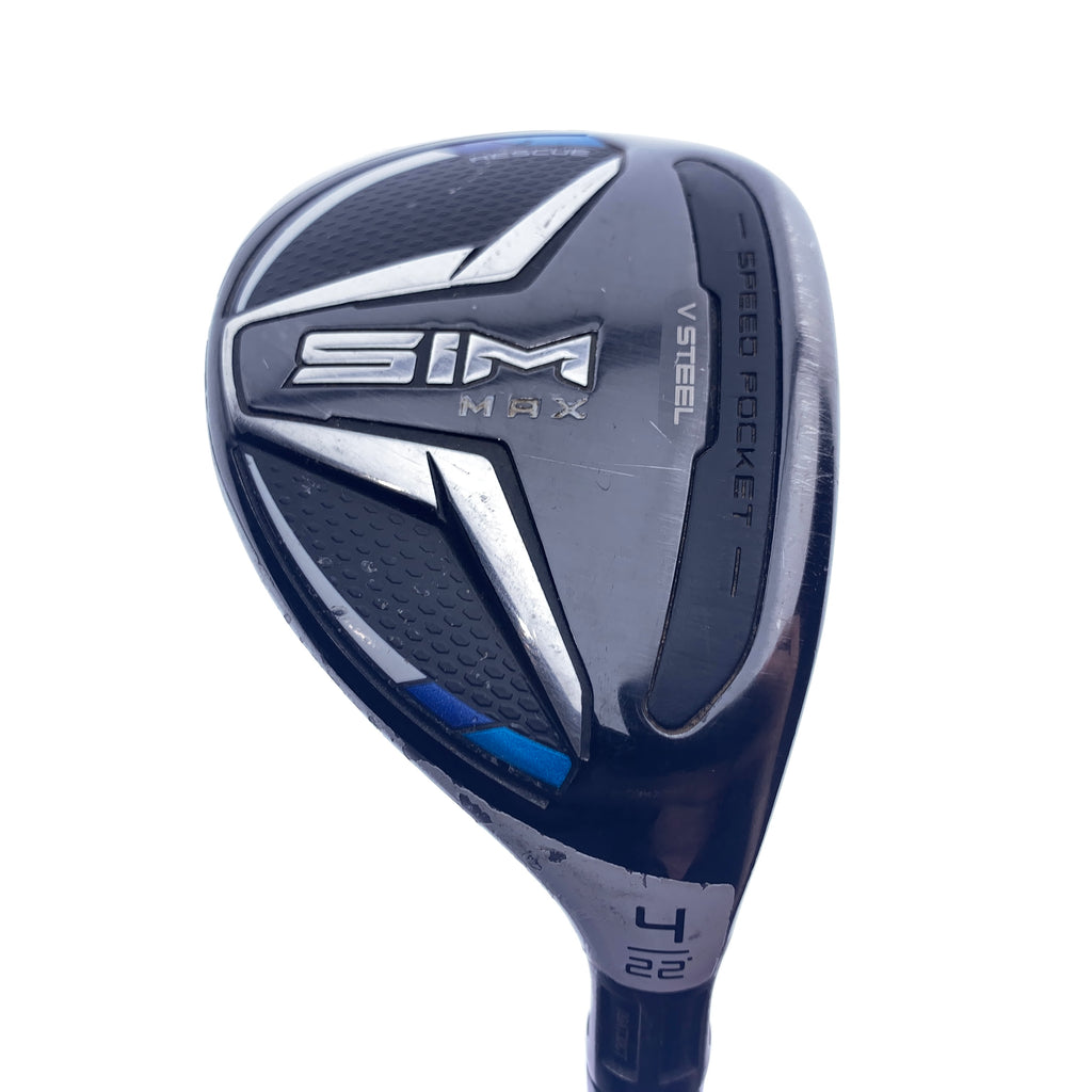 Used TaylorMade SIM Max 4 Hybrid / 22 Degrees / Regular Flex