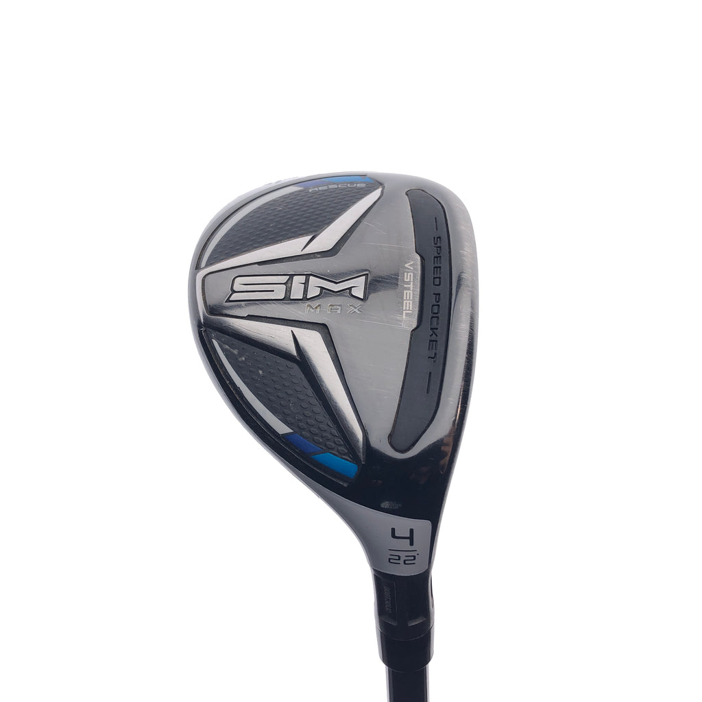 Used TaylorMade SIM Max 4 Hybrid / 22 Degrees / Regular Flex