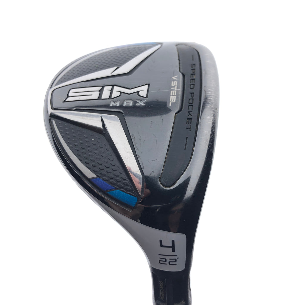 Used TaylorMade SIM Max 4 Hybrid / 22 Degrees / X-Stiff Flex