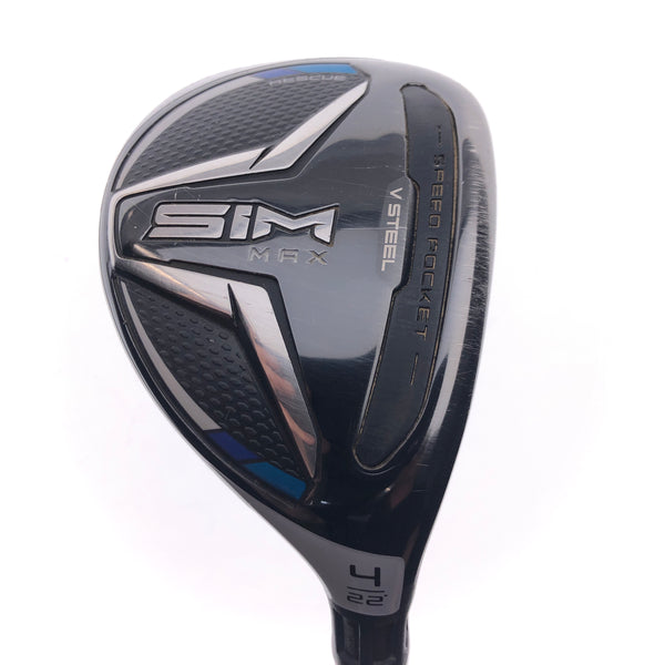 Used TaylorMade SIM Max 4 Hybrid / 22 Degrees / X-Stiff Flex
