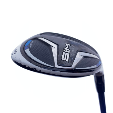 Used TaylorMade SIM Max 4 Hybrid / 22.0 Degrees / Stiff Flex