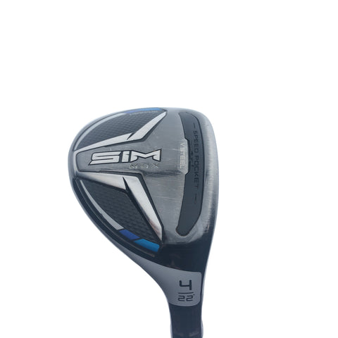 Used TaylorMade SIM Max 4 Hybrid / 22.0 Degrees / Stiff Flex