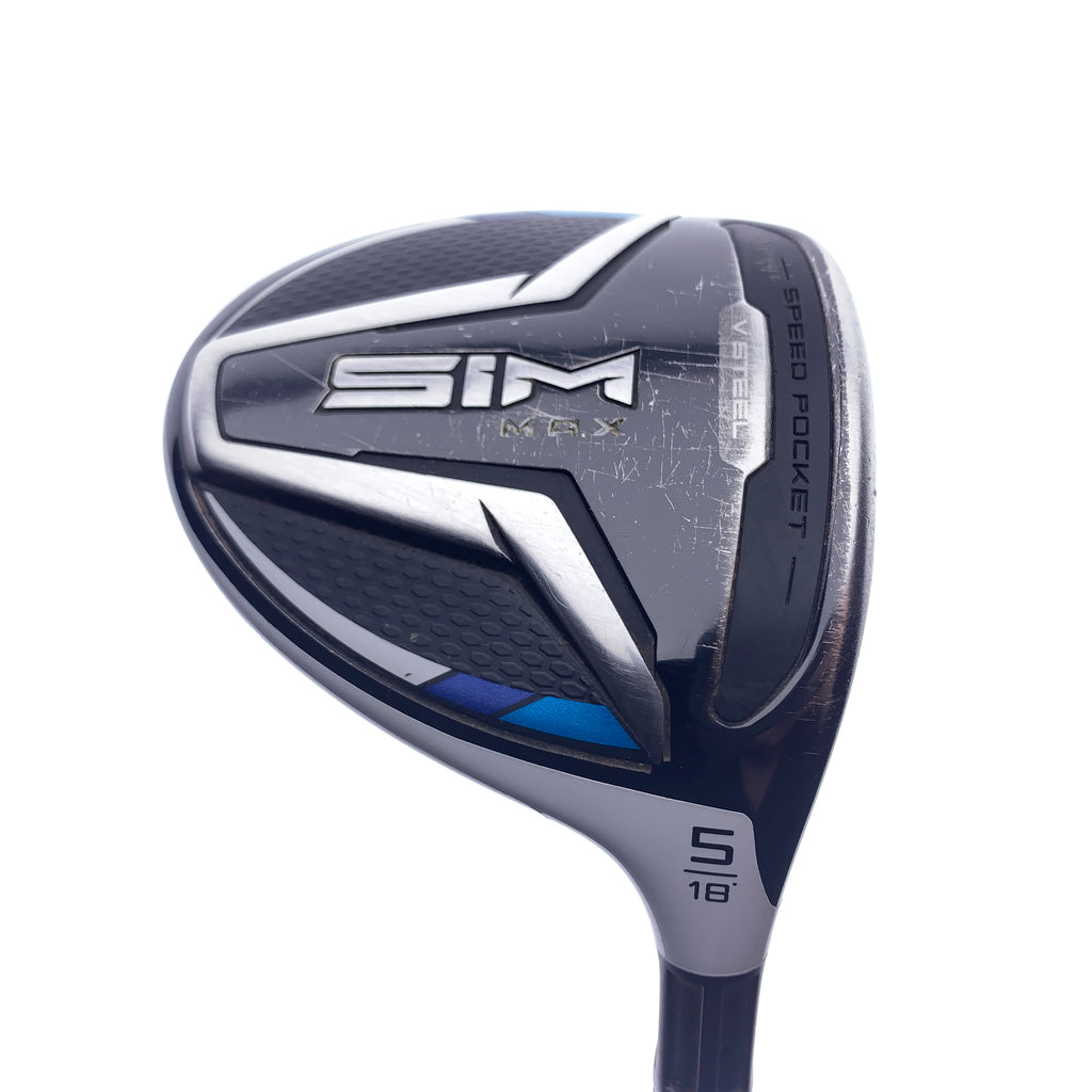 Used TaylorMade SIM Max 5 Fairway Wood / 18 Degrees / Regular Flex