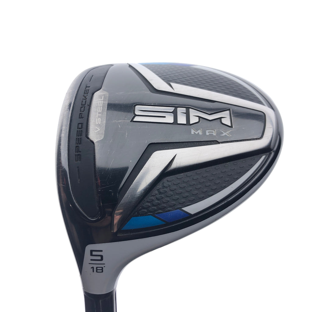 Used TaylorMade SIM Max 5 Fairway Wood / 18 Degrees / Stiff Flex / Left-Handed