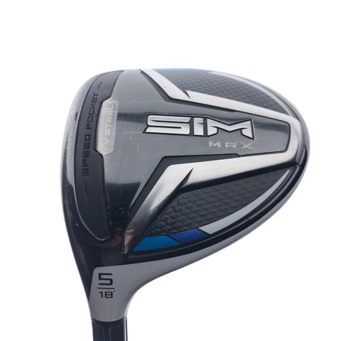 Used TaylorMade SIM Max 5 Fairway Wood / 18 Degrees / Stiff Flex / Left-Handed