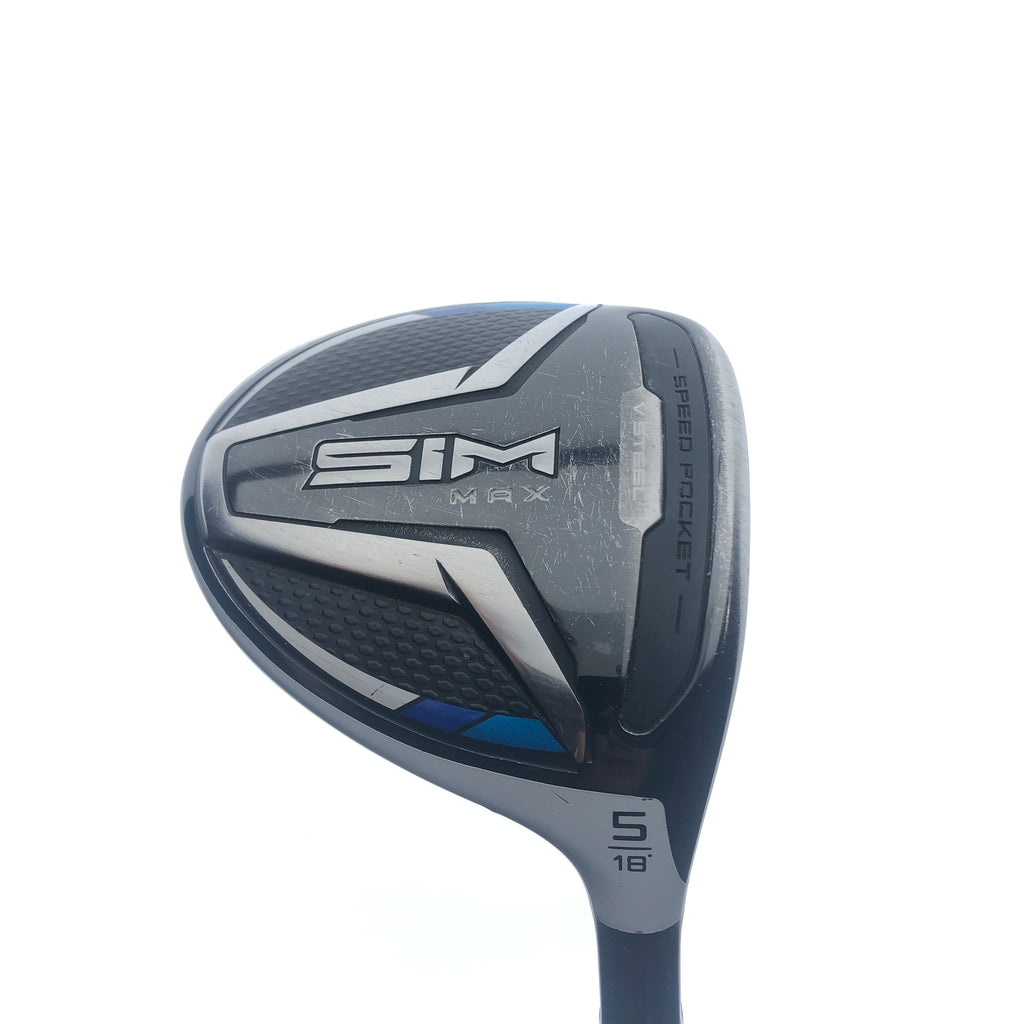 Used TaylorMade SIM Max 5 Fairway Wood / 18.0 Degrees / Regular Flex