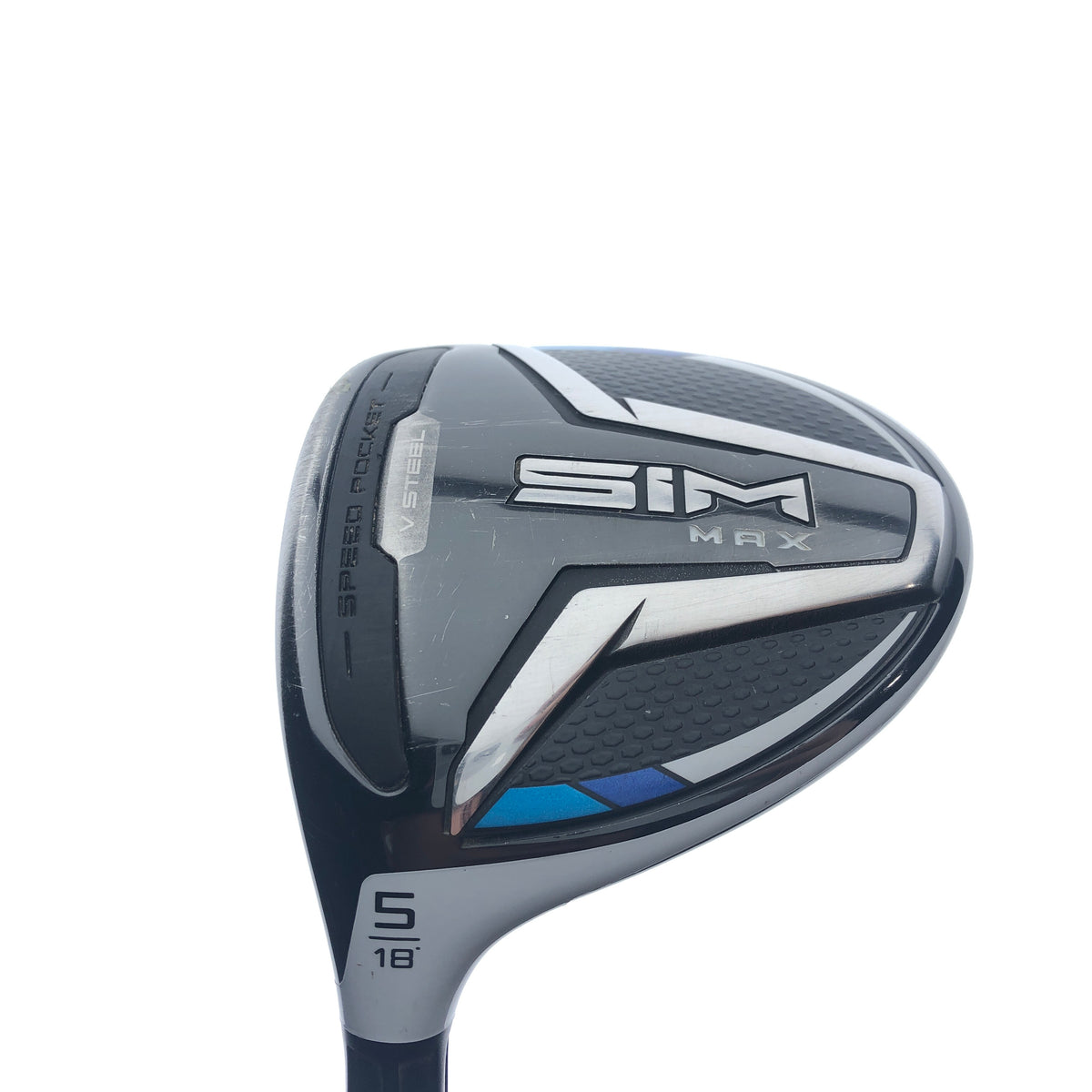 Used TaylorMade SIM Max 5 Fairway Wood / 18.0 Degrees / Stiff Flex / Left-Handed