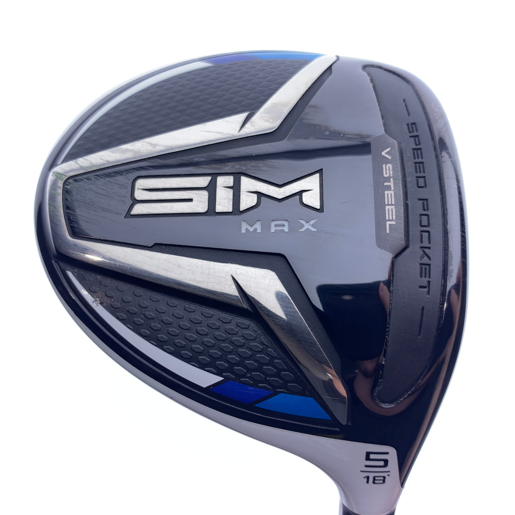 Used TaylorMade SIM Max 5 Fairway Wood / 18.0 Degrees / Stiff Flex
