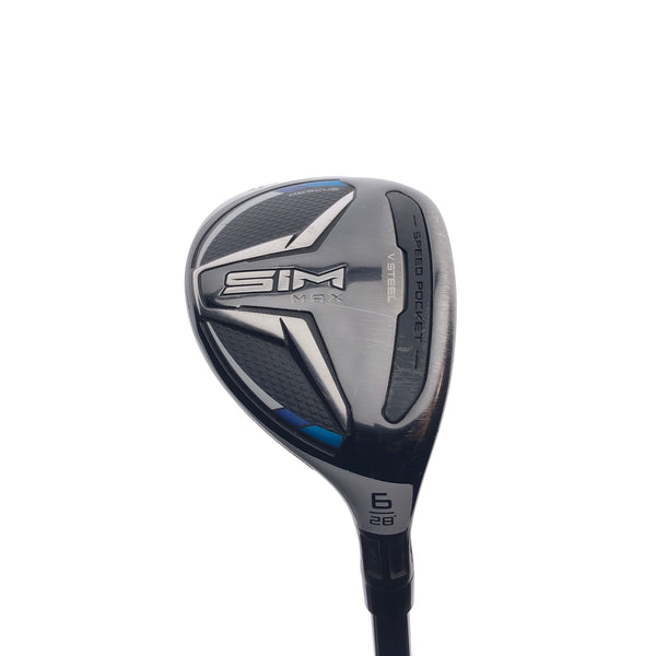 Used TaylorMade SIM Max 6 Hybrid / 28 Degrees / Regular Flex