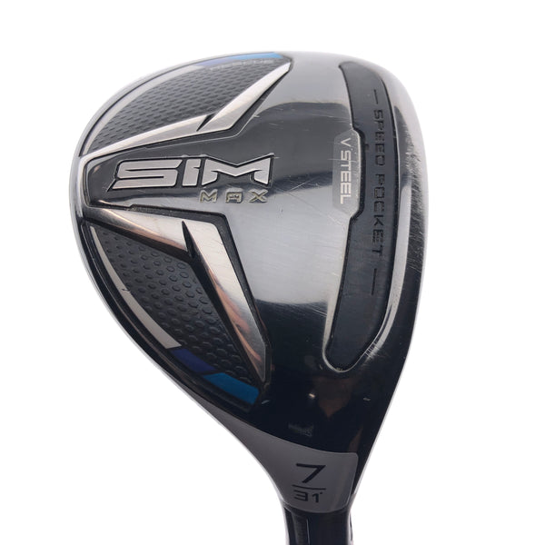 Used TaylorMade SIM Max 7 Hybrid / 31 Degrees / Ladies Flex