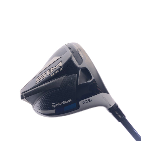 Used TaylorMade SIM Max Driver / 10.5 Degrees / Stiff Flex