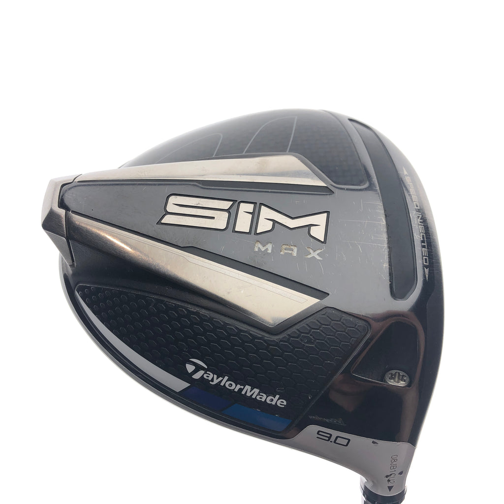 Used TaylorMade SIM Max Driver / 9.0 Degrees / Stiff Flex
