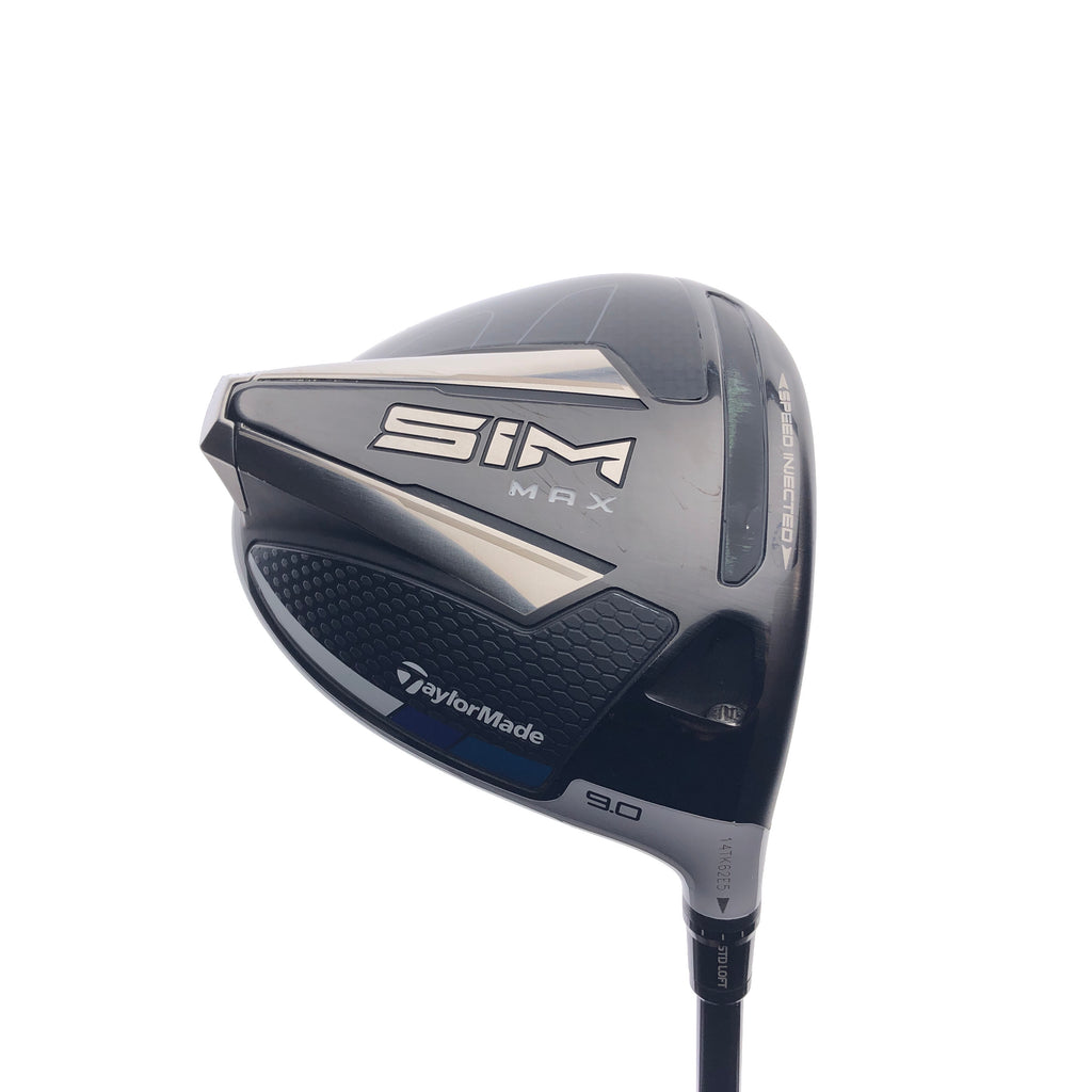 Used TaylorMade SIM Max Driver / 9.0 Degrees / Stiff Flex